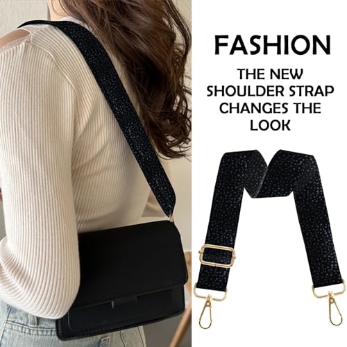 Image of Purse Strap Crossbody Shoulder Canvas Straps 1.5 inch Wide Replacement Adjustable Aesthetic Cute for Women Girls Bag