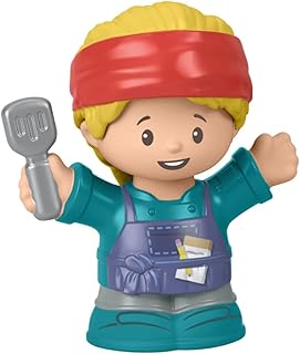 Replacement Part for Fisher-Price Little People Serve It Up Food Truck Playset - GTT73 ~ Replacement Cook Figure ~ Blonde Hair ~ Holding Spatula