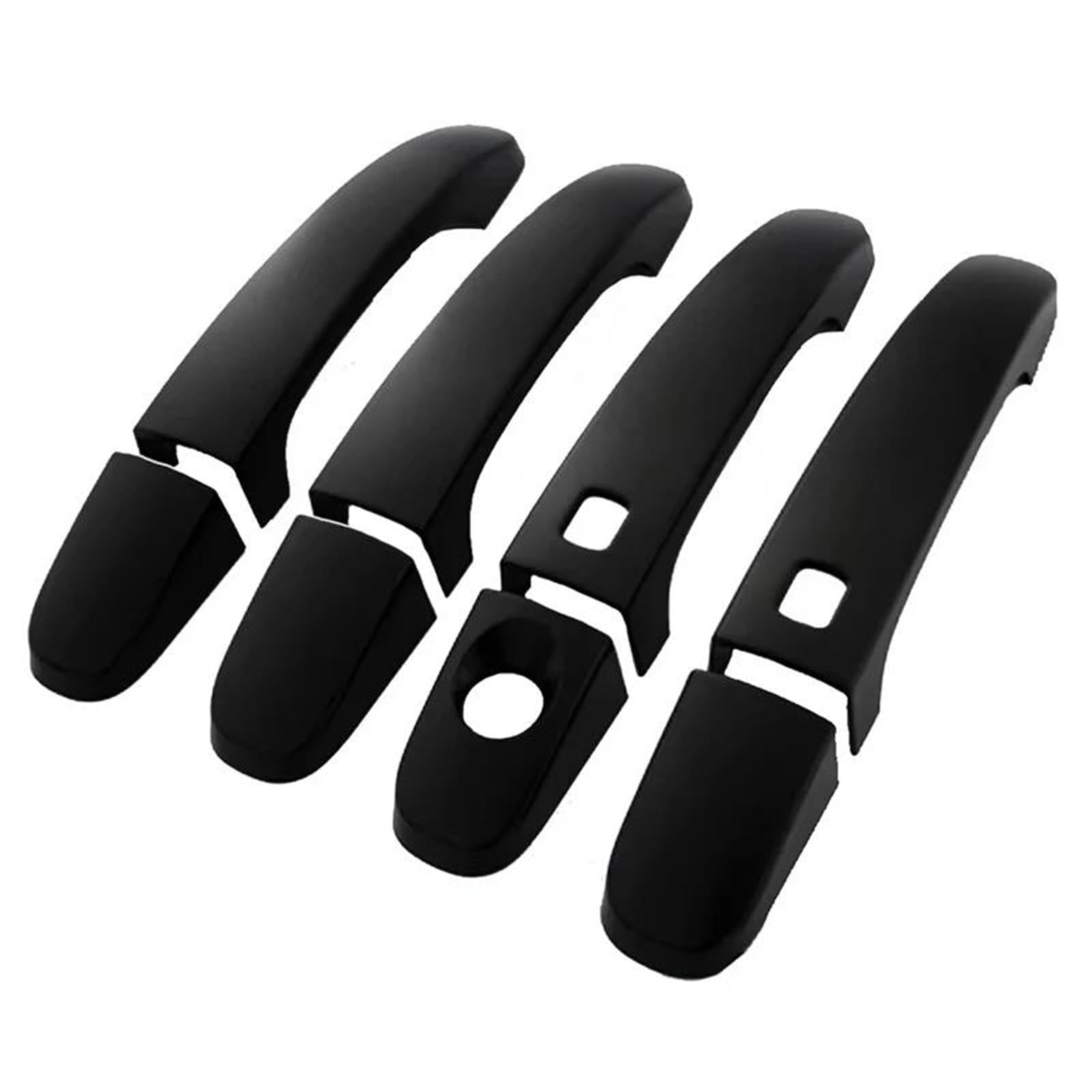 Atgcbcauf Black 2Smart Car Door Handle Cover For Ford For Ranger Wildtrak T6 T7 T8 2012-2021 Car Exterior Door Handles(Black 2Smart)