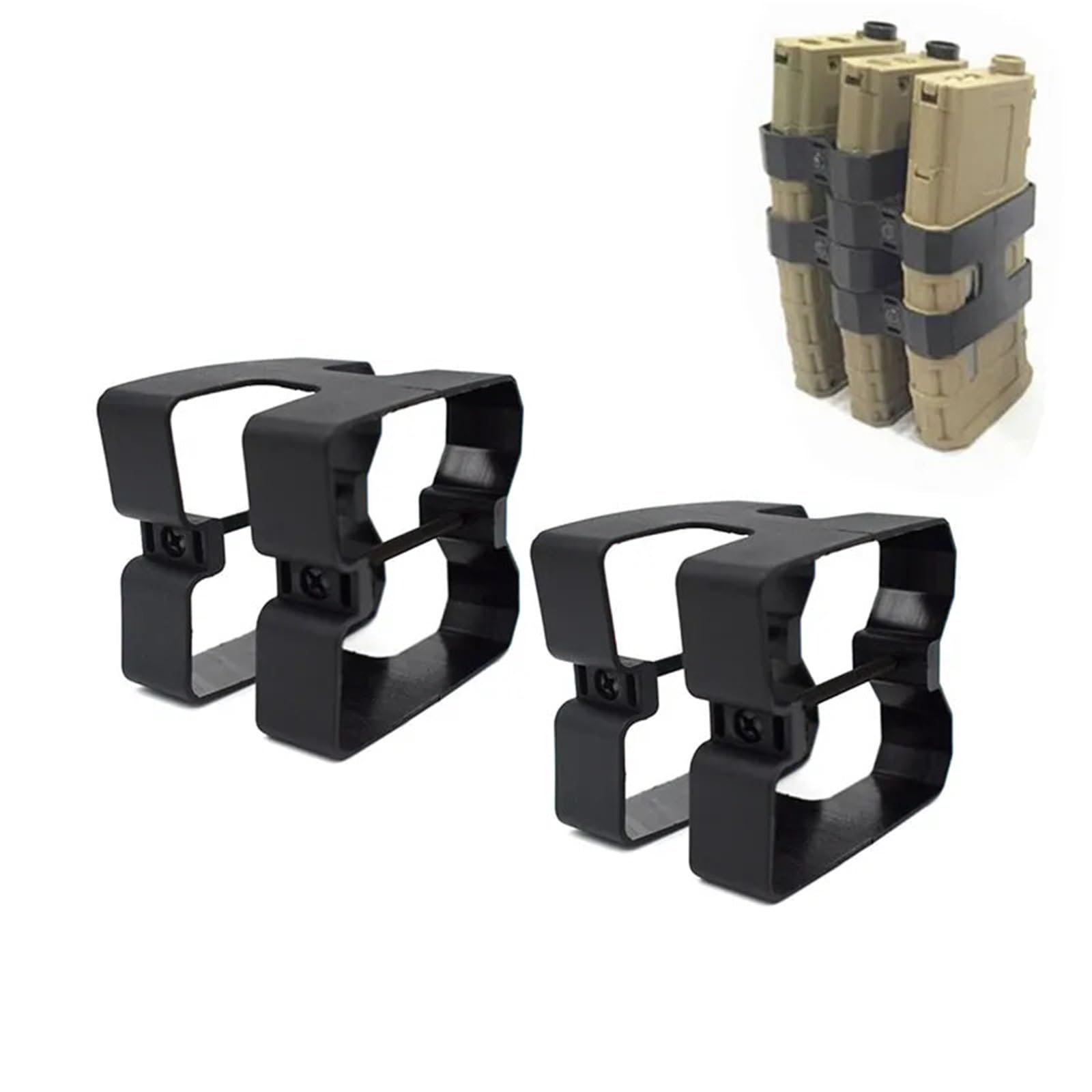 Tactical Dual Rifle Magazine Parallel Link for M4 A1 Rifle Mag Coupler Clip Airsoft Magazine Connector Clamp Hunting Accessories