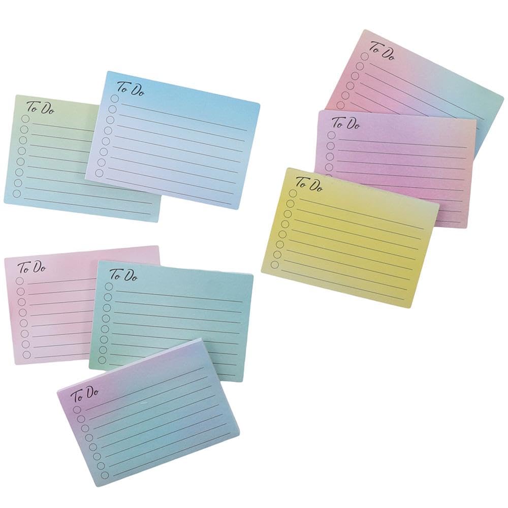 Risedot Sticky Notes Gradient 9 Pack to do List Memo Pad, 450 Sheets Daily List Planner Notes Pads Home - Image 3