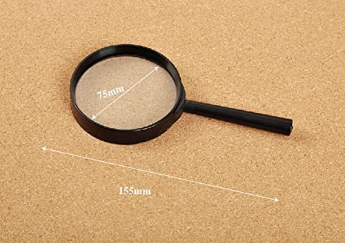 Szkło powiększające 5X Stary człowiek czytający gazety Szkło powiększające Okulary powiększające 75 mm Średnica obiektywu Ręczna lupa