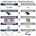 LinsnField Sealer Pro, 12-inch Super Impulse Heat Bag Sealer, 7-mm Sealing System with Patent for Never Burn Out, Antioxidant Aluminium Shield, Copper Transformer, Built-in Fuse Safety System, White