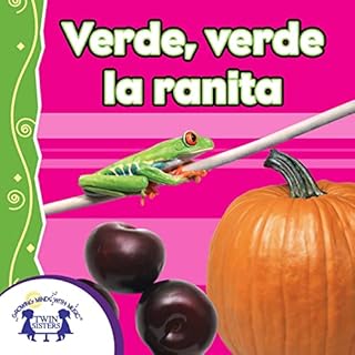 Diseño de la portada del título Verde, verde la ranita