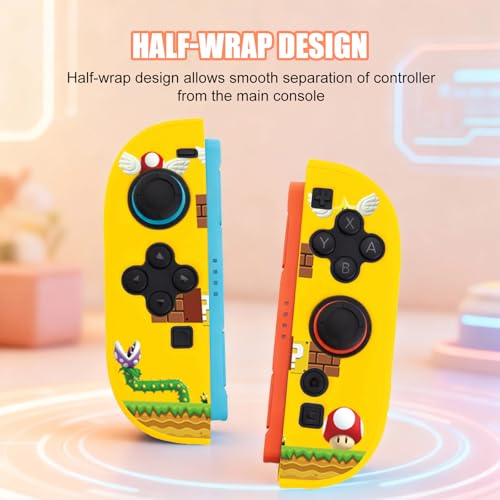 Miniatura 5 de Bayinbrook Funda Switch 2 2025 Tpu Ultra-Fina Antideslizante Y Flexible, Recargable Sin Quitar La Funda, Con Protección Para Joystick, Patrones Clásicos Bien Diseñados I