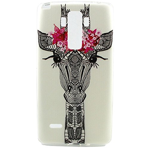 Urberry Lg G4 Stylus Case, [Lg G4 Stylus Model] Back Case, G4 Stylus Case with Deer,flexible Silicon TPU Case for Lg G4 Stylus with a Free Stylus