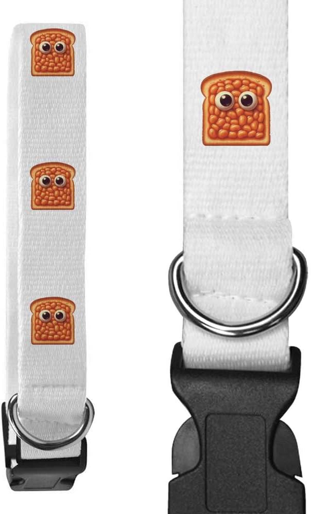 Azeeda Large 'Funny Beans On Toast' Dog Collar (PR00070138)