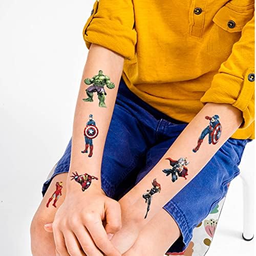 Superhero Masks & Superhero Slap Bands for Kids Party Bags,27Pcs Felt Superhero Cosplay Party Masks Bracelets,Fancy Dress Up Costume Supplies Wristband Favours Girls Boys Avengers Fillers Masquerade