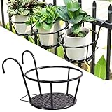 ✅ Tiene muchos usos: para colgar plantas en vallas de jardín, barandas de balcón, etc. Perfecto para decorar su hermosa planta, bueno para uso en interiores y exteriores, ideal para exhibir plantas, jarrones o esculturas.