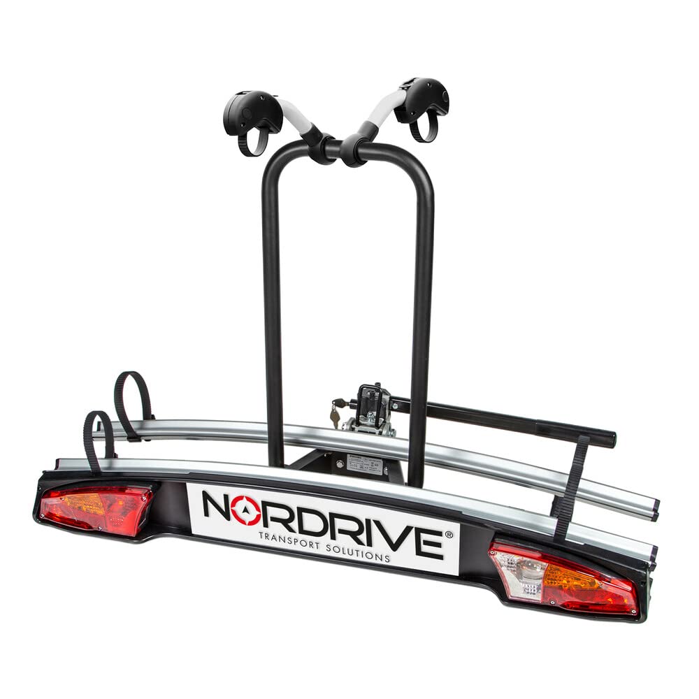 NORDRIVE N50410 Elix 2, portabiciclette per Gancio Traino - 2 Bici