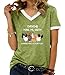 BAOKUAN Women's Letter Print Short Sleeves Casual Tops Funny Chicken Graphic T-Shirt