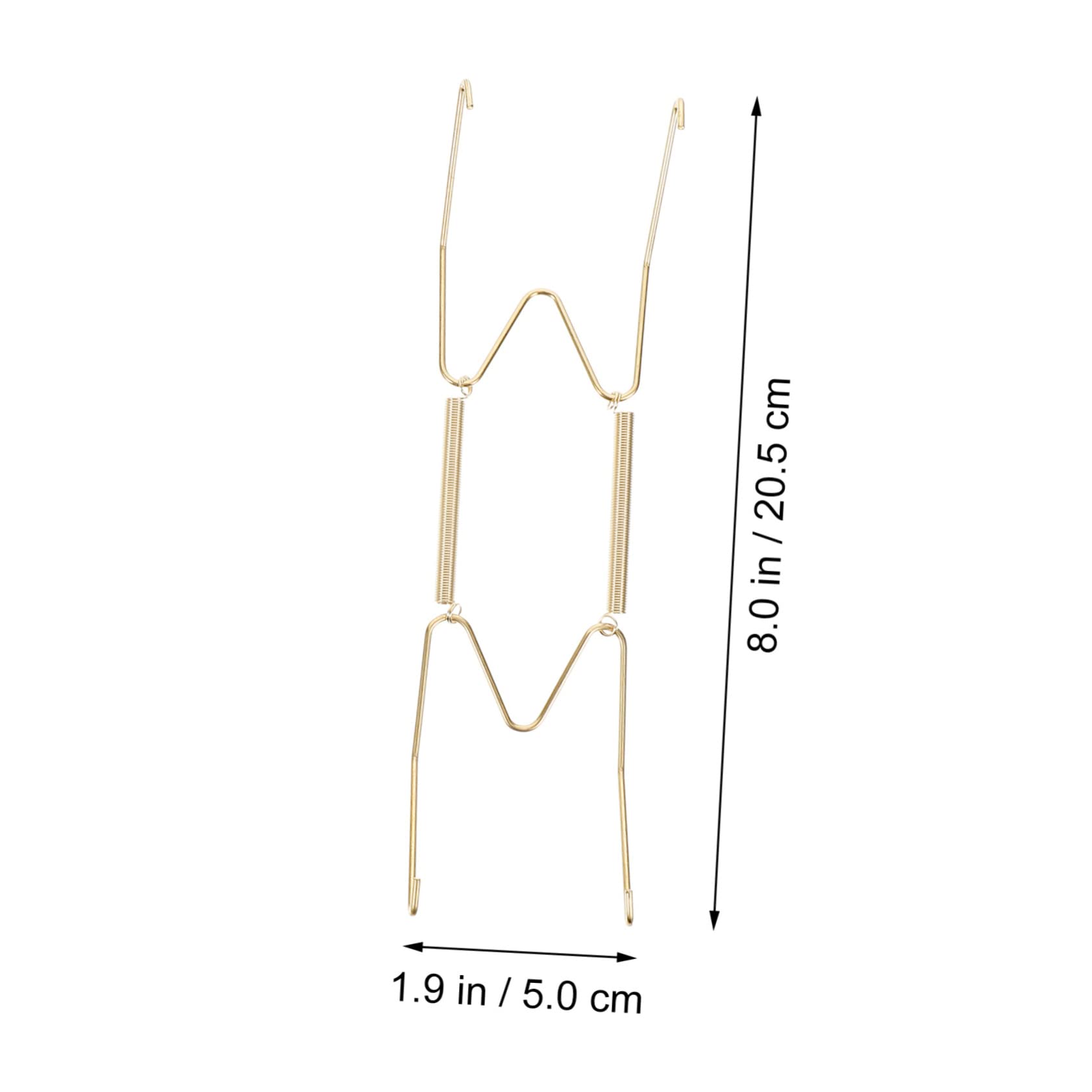 HOLIDYOYO Invisible Plate Wall Hangers 10pcs Wire Plate Spring Holder for Display