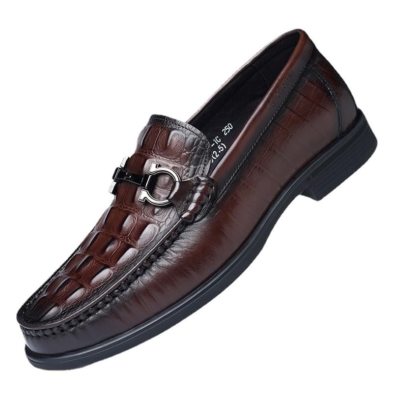 Men's Dress Shoes Large Size Genuine Leather Loafers Shoes Comfortable Casual Driving Oxfords Shoes for Men