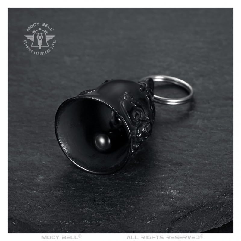 Moto campana TRIKER Guardian Gremlin Mocy Bell Acciaio inox nero