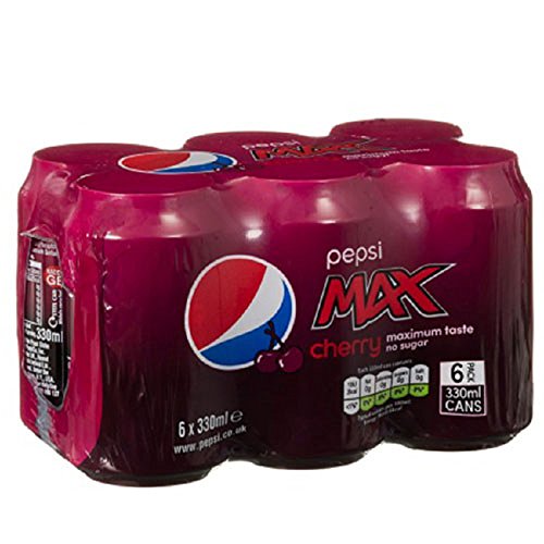 Pepsi Max Cerise 330ml (Pack de 24 x 330ml)