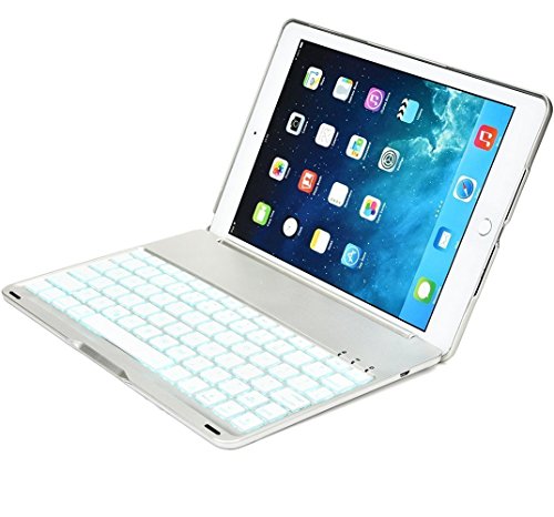 yPCATECz iPad 9.7(20186) / New iPad 9.7 / iPad5 / iPad air1 ʗpL[{[hP[X/L[{[hJo[ 7F̃obNCg X^h@\ iPad5 CXbluetoothL[{[h