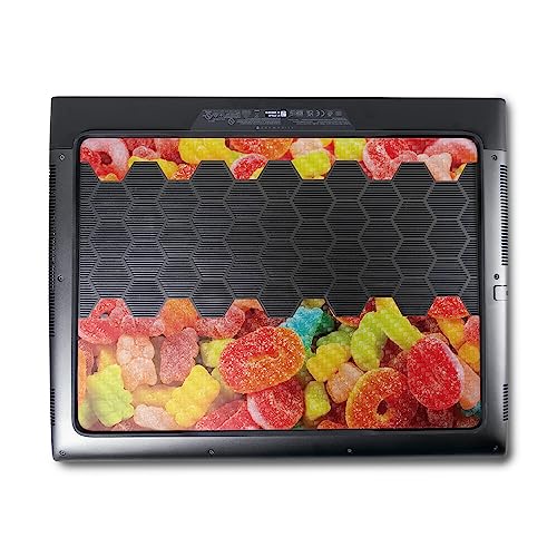 Image of MightySkins Carbon Fiber Skin Compatible with Alienware M18 R1 (2023) Full Wrap Kit - Gummy Candy | Protective, Durable Textured Carbon Fiber Finish | Easy to Apply & Change Styles | Made in The USA