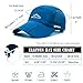ELLEWIN Unisex Baseball Cap UPF 50 Unstructured Hat with Foldable Long Large Bill