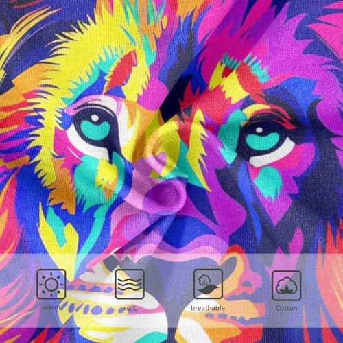 Cotton Toddler Underwear Floral Colorful Lion Head Purple Little Girl Panties Stylish Underpants Briefs 2t3