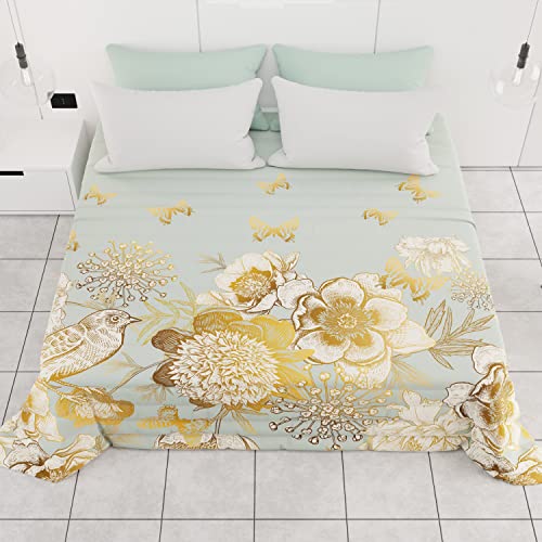 Colcha primavera verano 100% microfibra suave modelo exclusivo Lujo 01 5