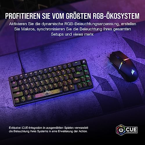 Corsair K65 PRO Mini RGB 65% Optisch Mechanische Gaming Tastatur - Schwarz – Ansicht 6