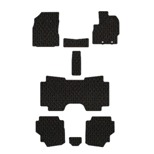 シエンタ フロアマット 互換品 10/15系 R4/8〜 7人乗り スタンダードタイプ (ガソリン車, スタンダードブラック)