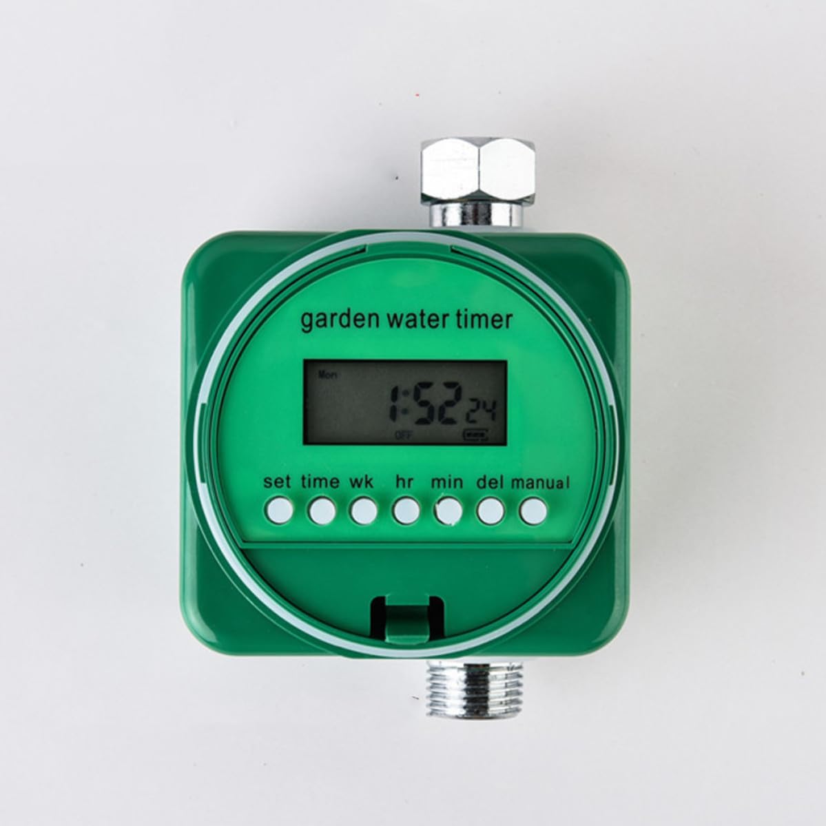 Generico Programmatore per Irrigazione Automatico da Giardino 9v Display Lcd e Funzione Blocco in Plastica senza Batteria Capacità >20l/min