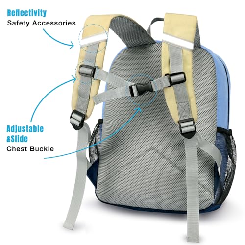Image of STEAMEDBUN Kids Backpack for Boys,Kindergarten Backpack for Toddler Boys Age 3-6