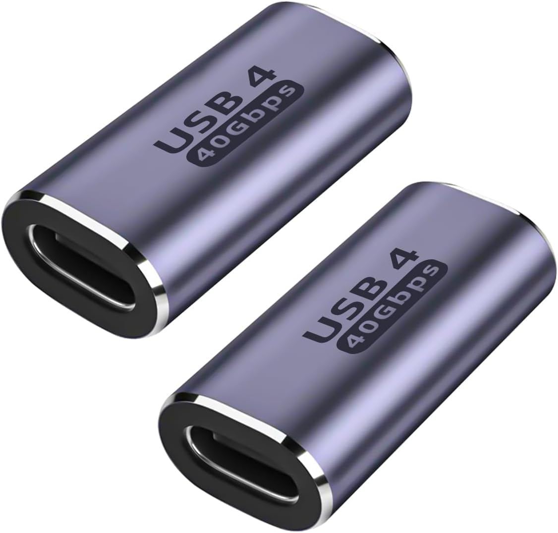 USB C Adapter 40Gbps USB-C Male to Female Adapter, USB 4.0 Type C Data Transfer Connector for Laptop, Tablet, Smartphone, Charging & High Speed Sync Devices (Straight)-image-35