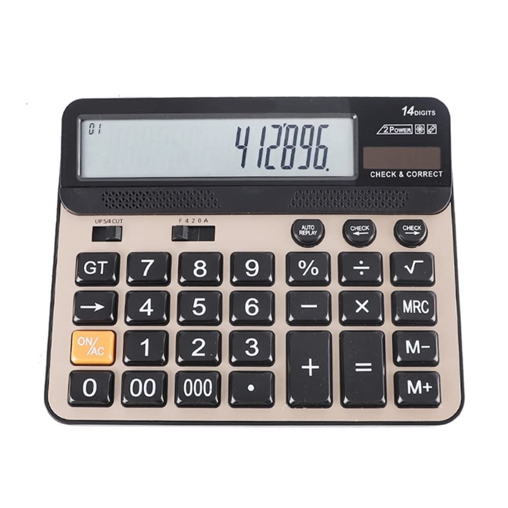 Calcolatrice, Calcolatrice da Tavolo Calcolatrice Elettronica Scientifica di Base Calcolatrici da Tavolo Calcolatrice Palmare con Grande Display LCD a 12 Cifre for Ufficio Scolastico (Colore : 1)