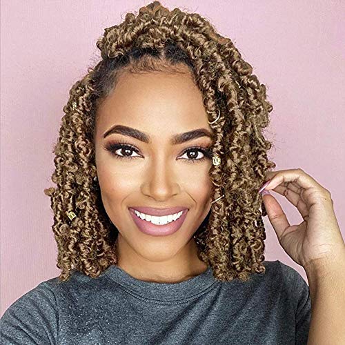 Niseyo 6 Packs Butterfly Locs Crochet Hair 12 Inch Pre Looped Distressed Locs Crochet Braids (27#) #TOP21