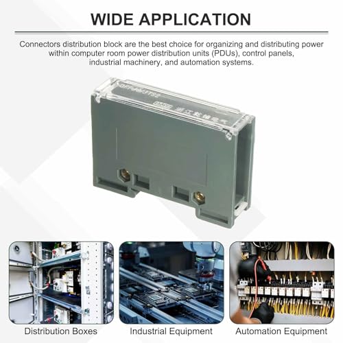 Bloc de distribution d'alimentation rail DIN armoire électrique