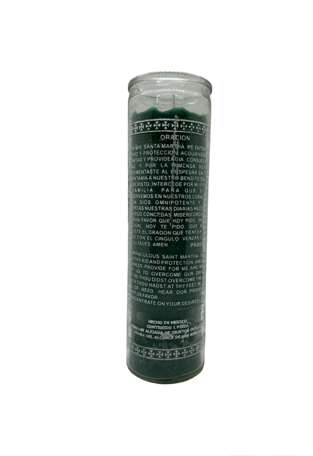 Generic Santa Marta Dominadora Candle, Green