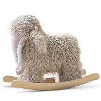 Tutti Bambini Mimi the Woolly Mammoth - Soft & Fluffy Baby Rocking Toy, Tip-Proof Rocker Chair, Kids Rocking Chair Ride On Toy (18-36 Months, 20 kg)