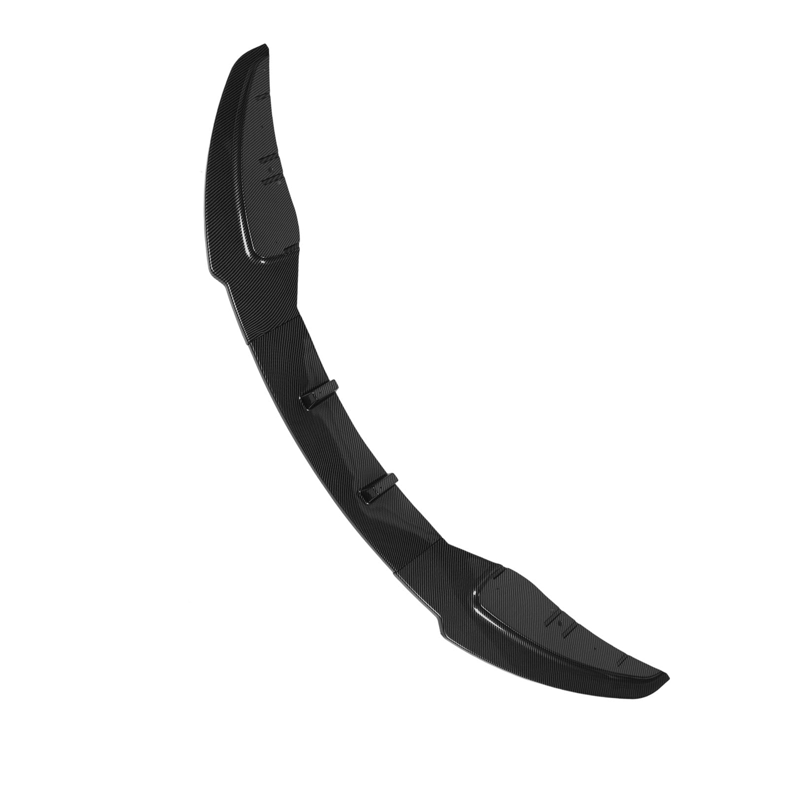 Topiky 3 Stück Auto Frontstoßstangen Splitter Spoiler für 1er E81 E82 E87 E88 LCI Standard Edition 2008 Bis 2011 (Kohlefaser-Stil)