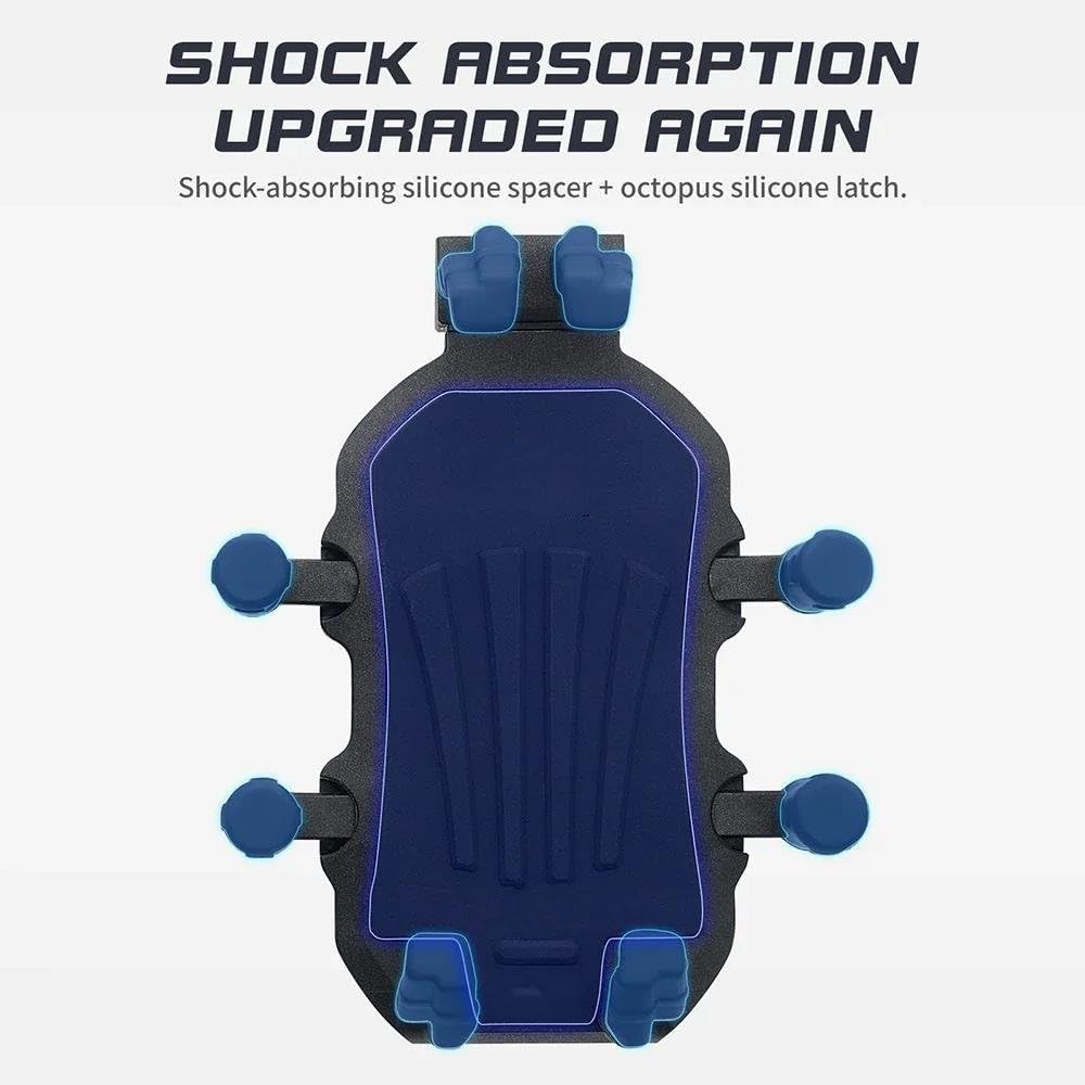 Supporto Telefono In Lega Di Alluminio Moto Manubrio Telaio Fisso Ammortizzatore Accessori Ciclismo