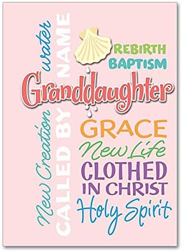 Granddaughter Baptism Card