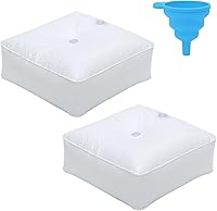 Vista 1 de Bolsa de agua pesada para soporte de columna de globos y kit de arco de globos, accesorios de torre de globos altos, paquete de agua cuadrado