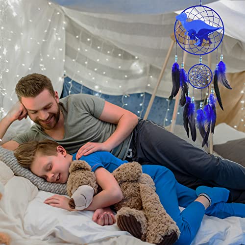 MHJY Dream Catcher for Kids, Cute Dreamcatchers with Dinosaur Purely Large Handmade Bedroom Accessories Party Decorations for Girls Boys Wall Hanging - Image 2