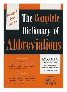 Hardcover The Complete Dictionary of Abbreviations Book