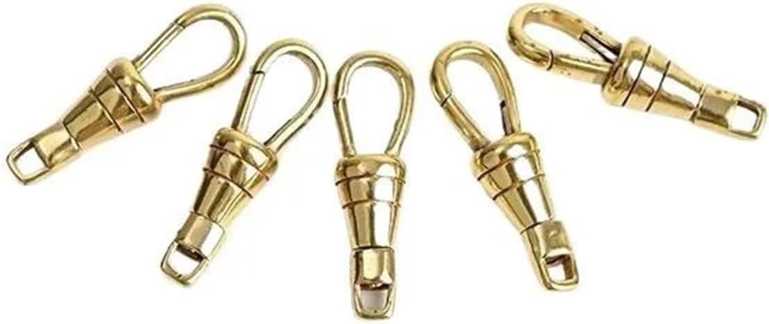 Pocket Watch Swivel Clip Chain 20 PCS Brass Made Pattern Pocket Watch Swivel Clip Chain Spring Snap Hook 30mm 1.2 Inch Buckle Pearl Gems DIY