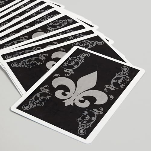 Baraja Lantern Press Flourish y Fleur de Lis, 52 naipes póker miniatura 5
