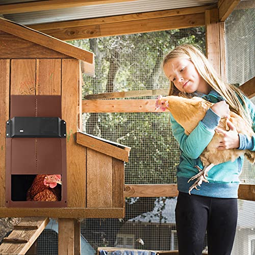 Gobesty Hühnerklappe, Automatisch Hühnertür Mit Lichtsensor, Automatische Hühnerklappe, Türöffner Hühnerstall… – Bild 6