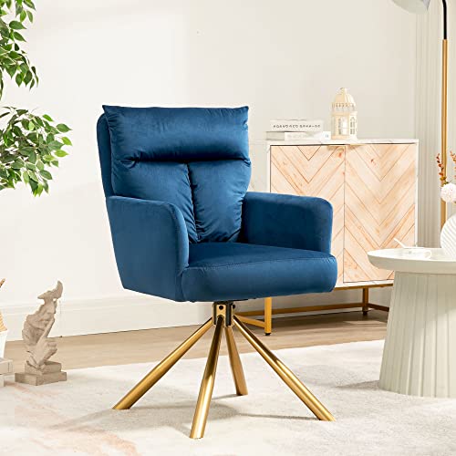 Sillón Plegable Terciopelo Azul