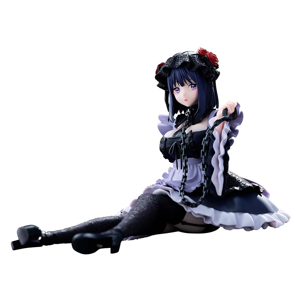 Anjinguang Anime Shizuku Kuroe Figure Manga Character Shizuku Kuroe Anime Girl Statue 12cm Sitting Pose PVC Model Desktop Decoration Collectible for Fans