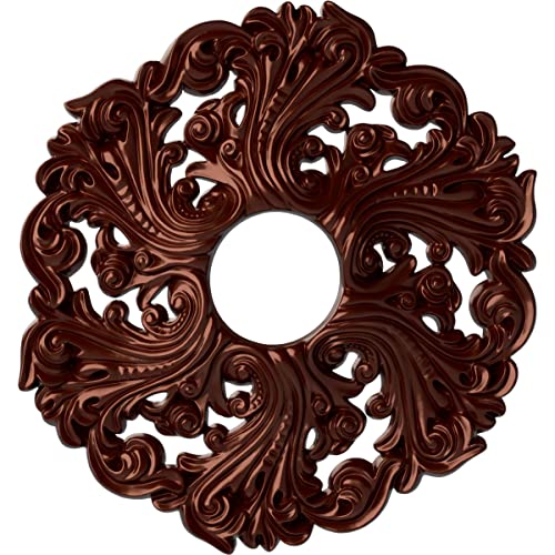 Image of Ekena Millwork CM19ORACS Orrington Ceiling Medallion fits Canopies up to 4 3 /4, Antique Copper