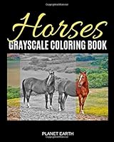 Horses Grayscale Coloring Book 1658739051 Book Cover