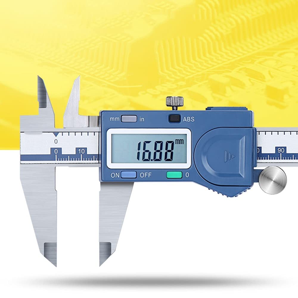 Cyfrowa suwmiarka z włókna węglowego, ekran LCD 150/200/300 mm/6 cali, wskaźnik 6 cali, elektroniczna linijka z włókna węglowego, mikrometr (rozmiar: 150 mm)