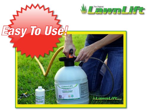 Lawnlift Ultra Concentrated (Green) Grass Paint 3 Gallon Bundle = Up To 33 Gallons & Covers 7,200 To 12,000 Sq Ft. #TOP3