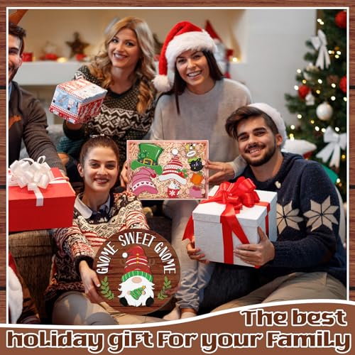 Wenqik 41 Pcs Interchangeable Gnome Decor Holiday Wooden Seasonal Gnome Decor Detachable Magnet Hat and Hand Gnome Welcome Sign for Home Decoration(Dark Brown) - Cosy Home Interiors Wenqik 41 Pcs Interchangeable Gnome Decor Holiday Wooden Seasonal Gnome Decor Detachable Magnet Hat and Hand Gnome Welcome Sign for Home Decoration(Dark Brown) - Image 7